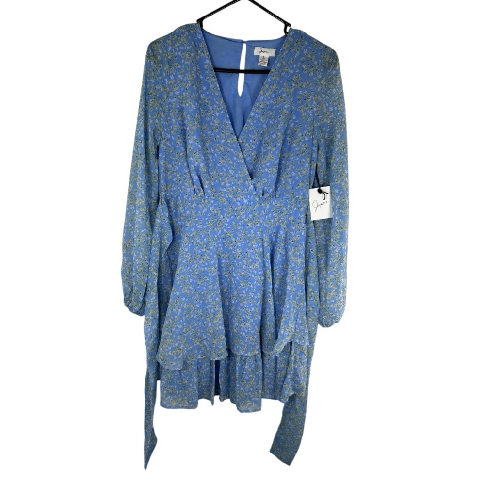 Japna Blue Floral Mini Dress